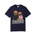 Two Different Minds One Crazy Life T-Shirt | Golden Retriever Heads