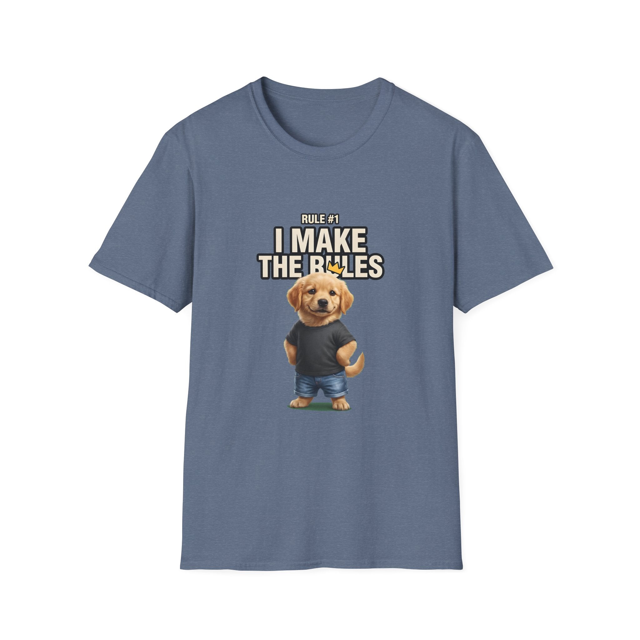 I Make the Rules Dog Graphic Tee | Golden Retriever Puppy Shirt