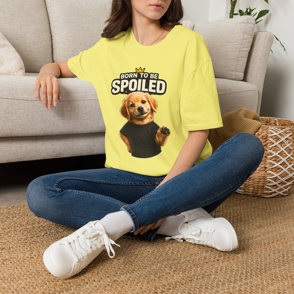 Born to Be Spoiled Puppy T-Shirt | Cute Dog Graphic Tee
