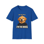Golden Retriever 'I'm the Boss' T-Shirt | Dog Crown Design