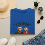 Yes Dear T-Shirt — Funny Golden Retriever Couple Tee ("Auto Mode ON")