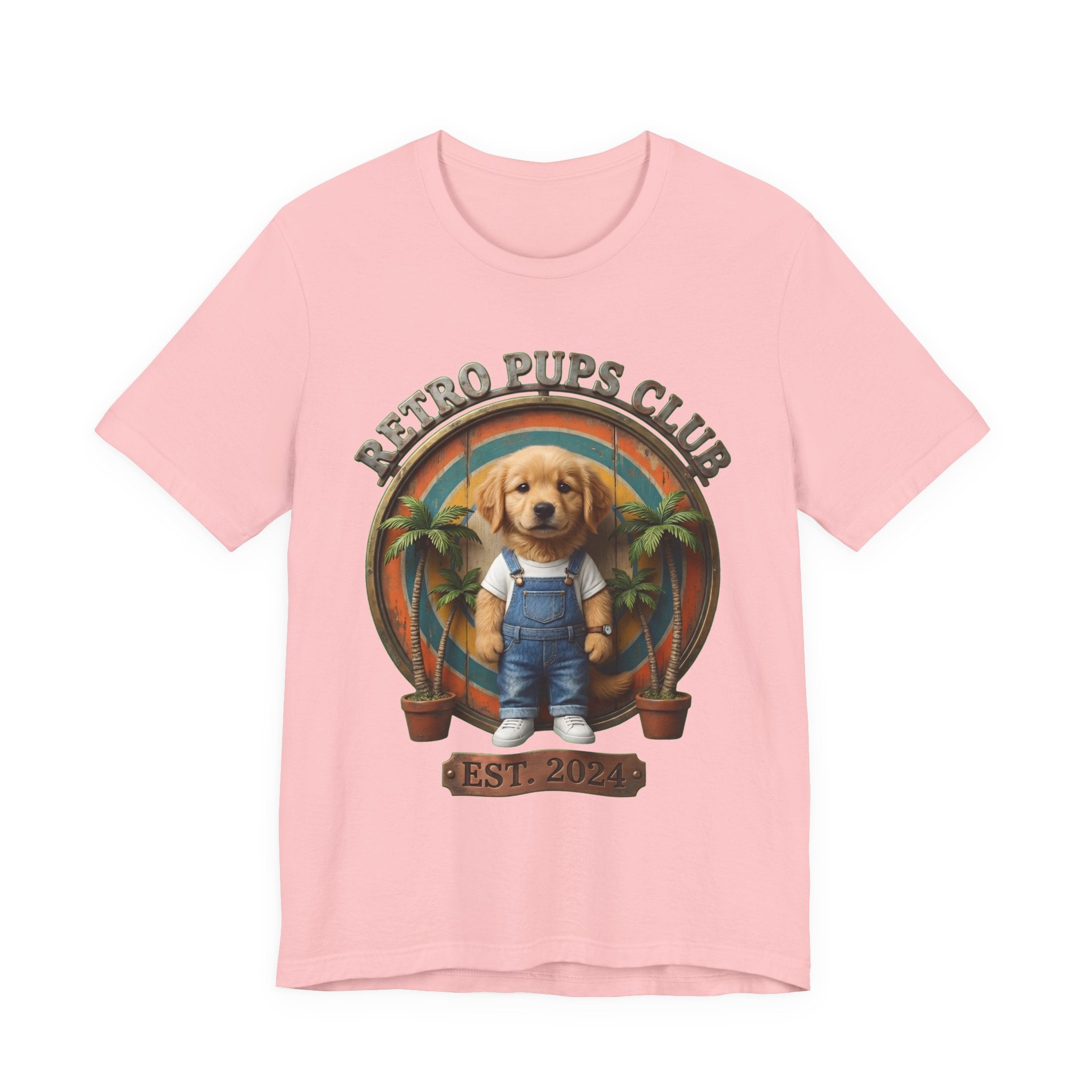 Retro Pups Club Tee – Vintage Puppy Graphic T-Shirt (Est. 2024)