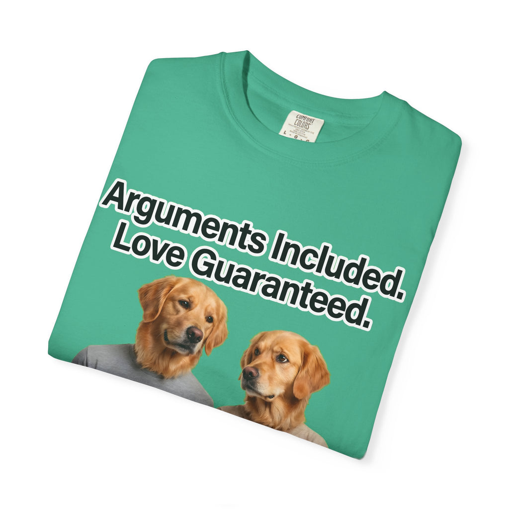 Arguments Included, Love Guaranteed – Funny Couple T-Shirt | Matching Relationship Tee (Unisex)