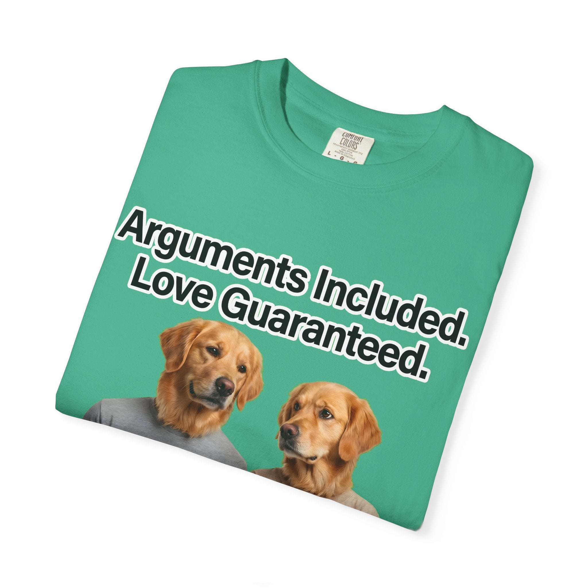 Arguments Included, Love Guaranteed – Funny Couple T-Shirt | Matching Relationship Tee (Unisex)