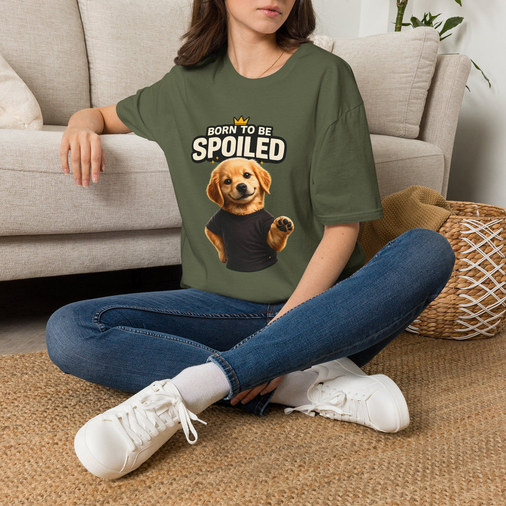 Born to Be Spoiled Puppy T-Shirt | Cute Dog Graphic Tee
