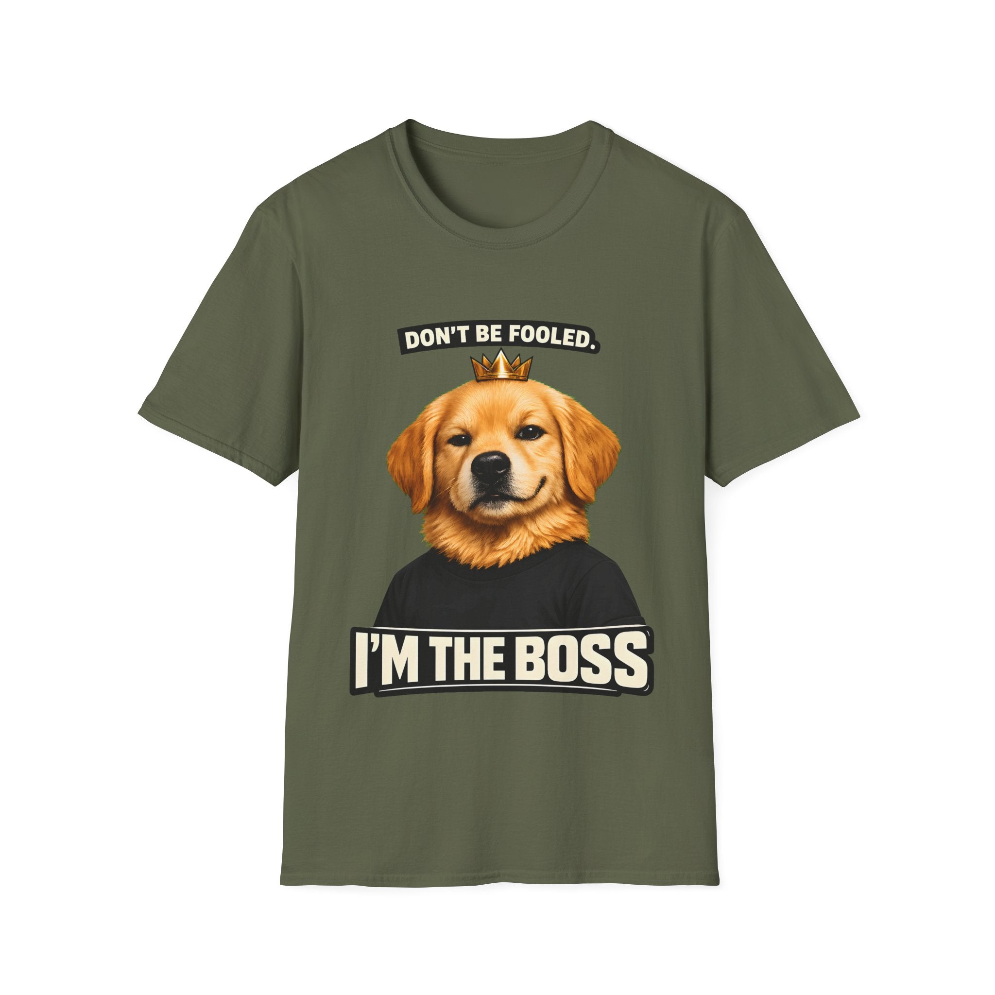 Don’t Be Fooled, I’m The Boss – Funny Dog T-Shirt | Cute Boss Puppy Tee (Unisex)