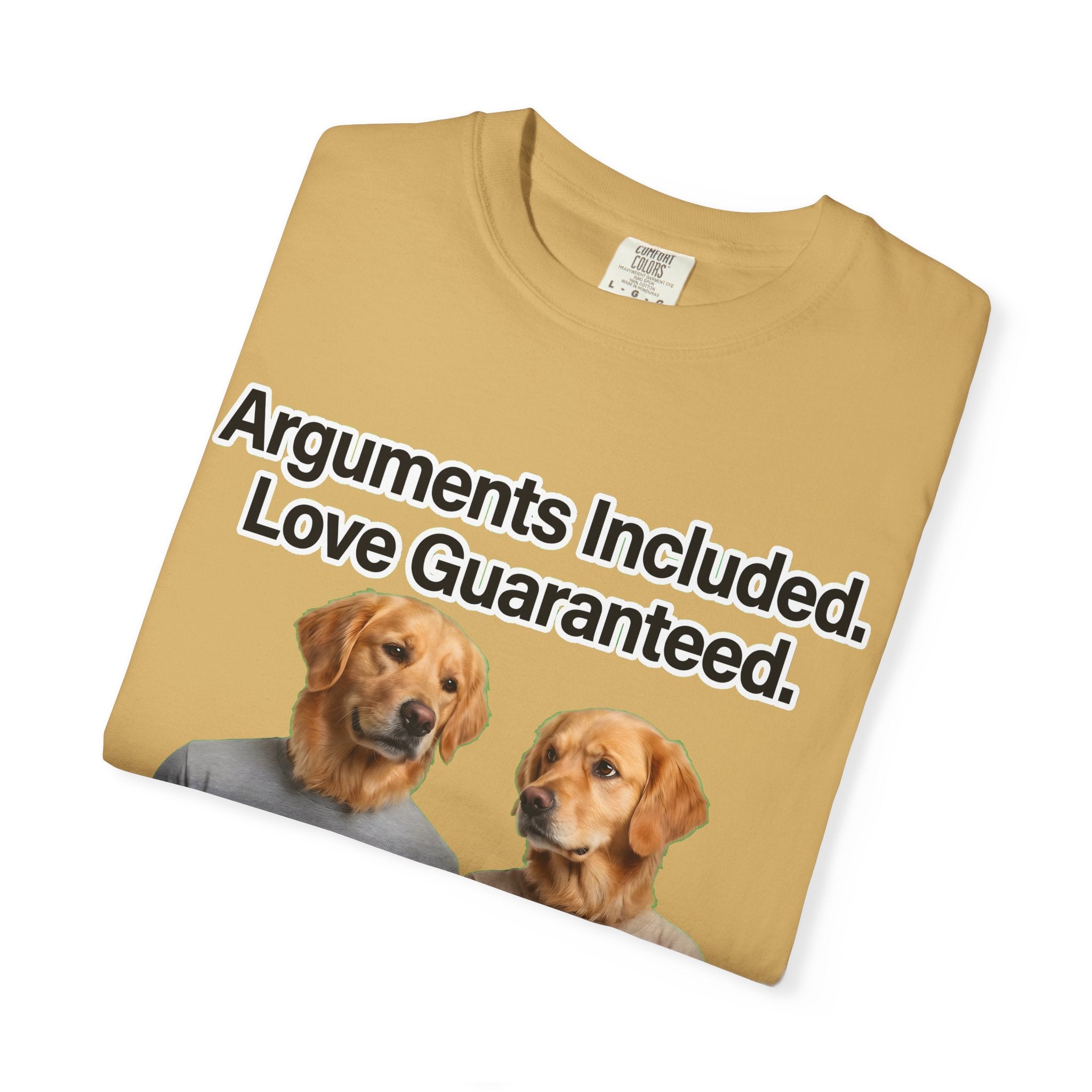 Arguments Included, Love Guaranteed – Funny Couple T-Shirt | Matching Relationship Tee (Unisex)