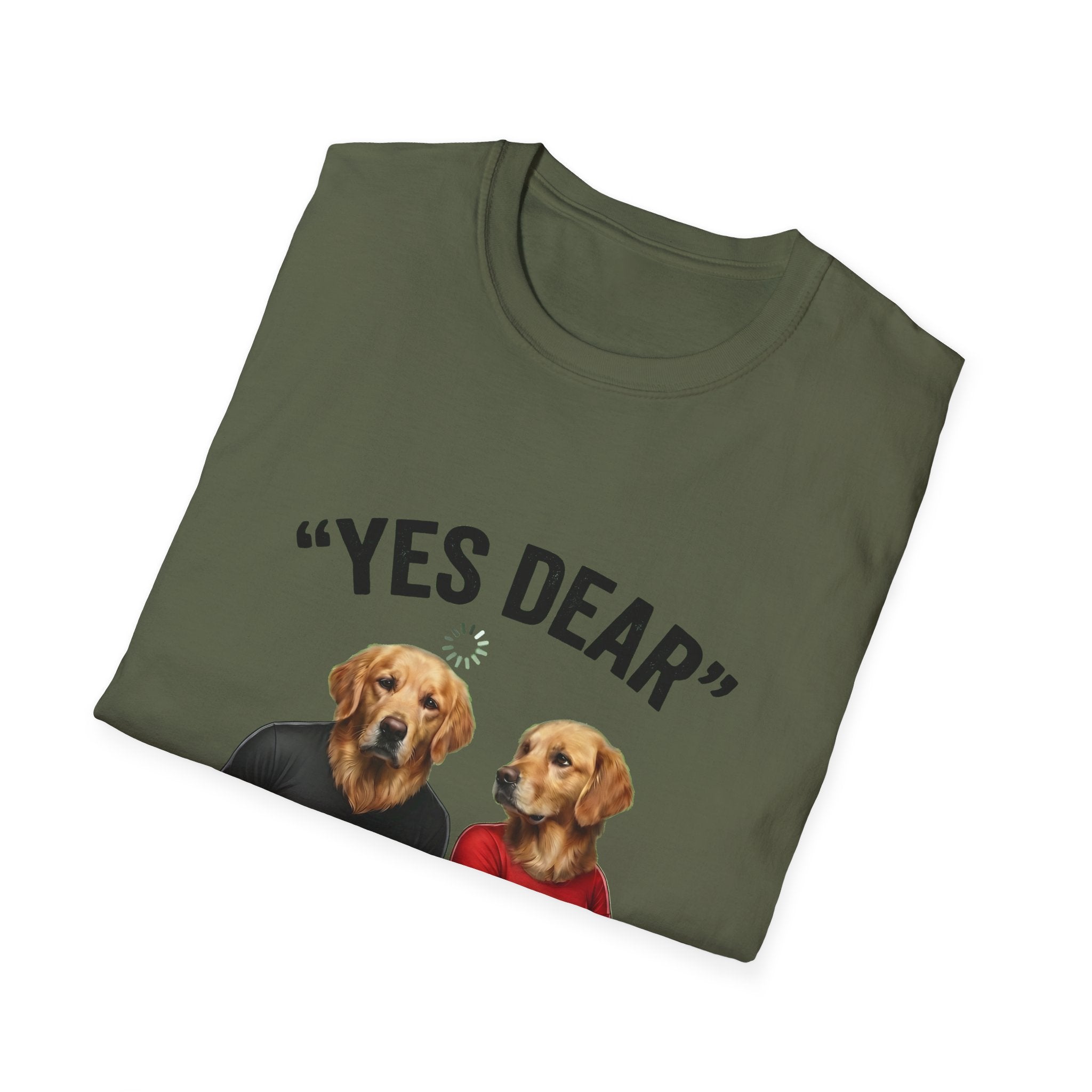 Yes Dear Auto Mode ON – Funny Couple Dog T-Shirt | Unisex Graphic Tee
