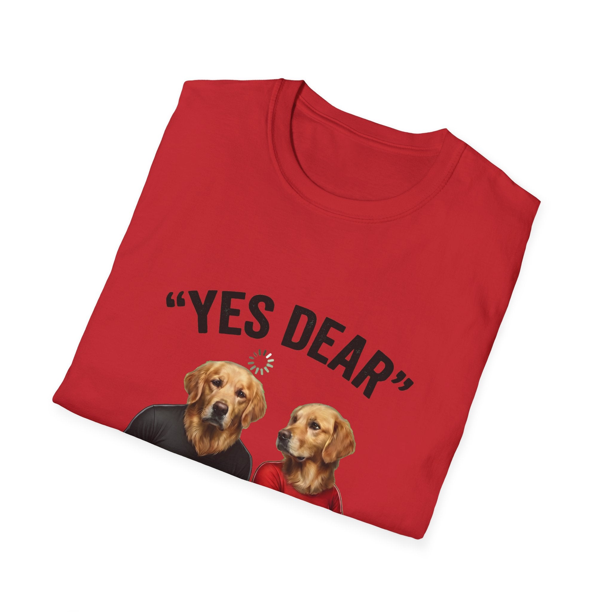 Yes Dear Auto Mode ON – Funny Couple Dog T-Shirt | Unisex Graphic Tee