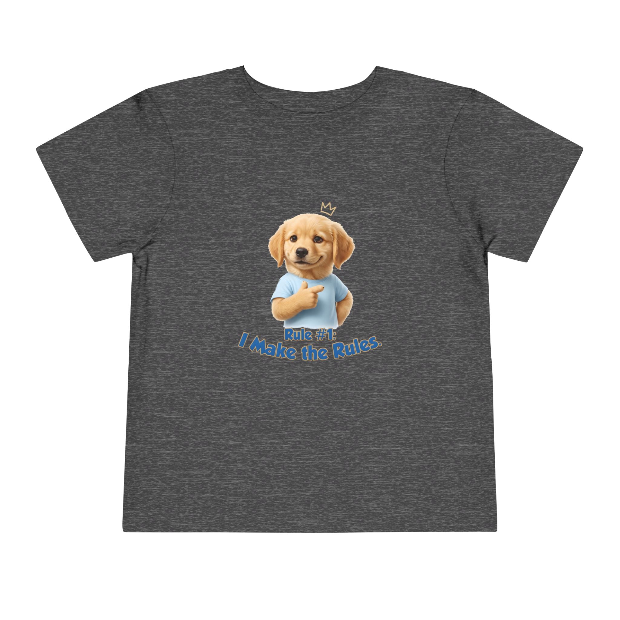 Rule #1: I Make the Rules – Cute Dog T-Shirt | Funny Puppy Boss Graphic Tee (Unisex)