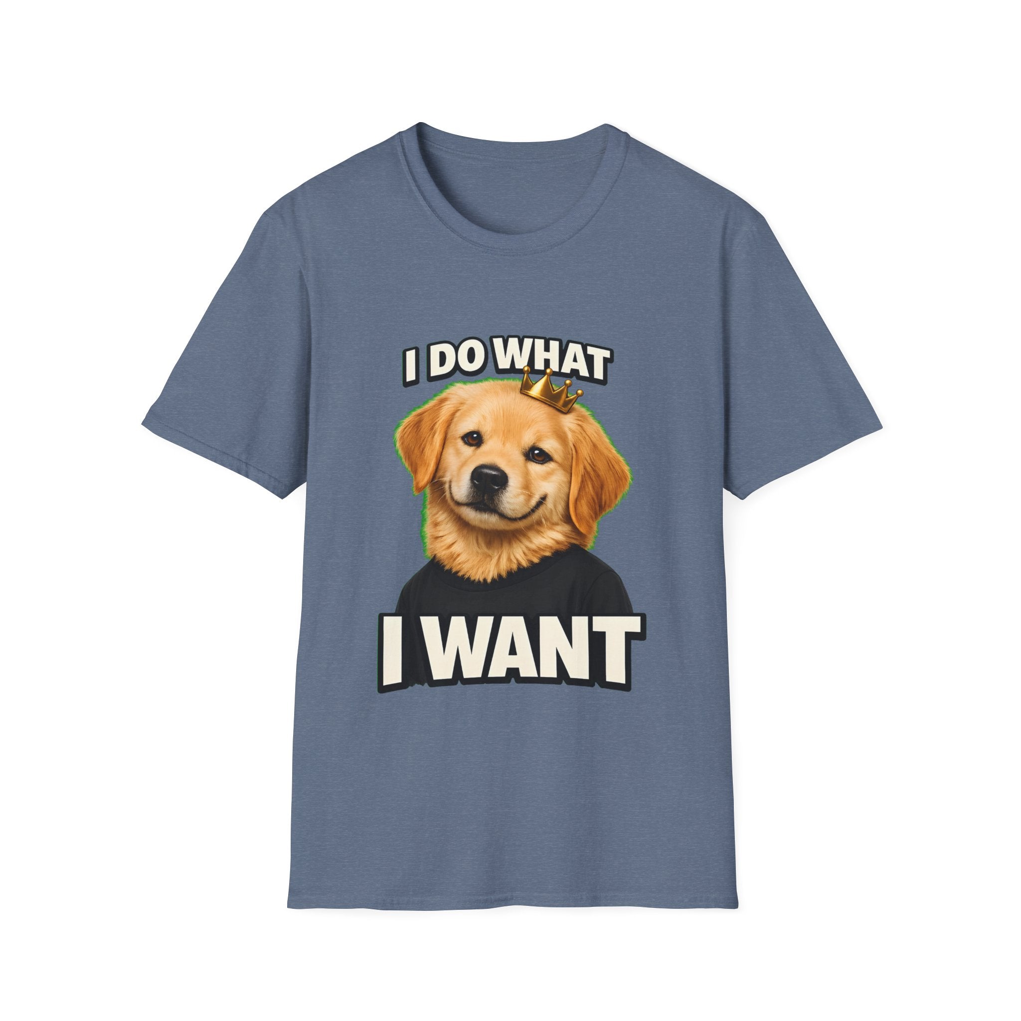 I Do What I Want – Funny Dog Attitude T-Shirt | Cute Golden Puppy Tee (Unisex)