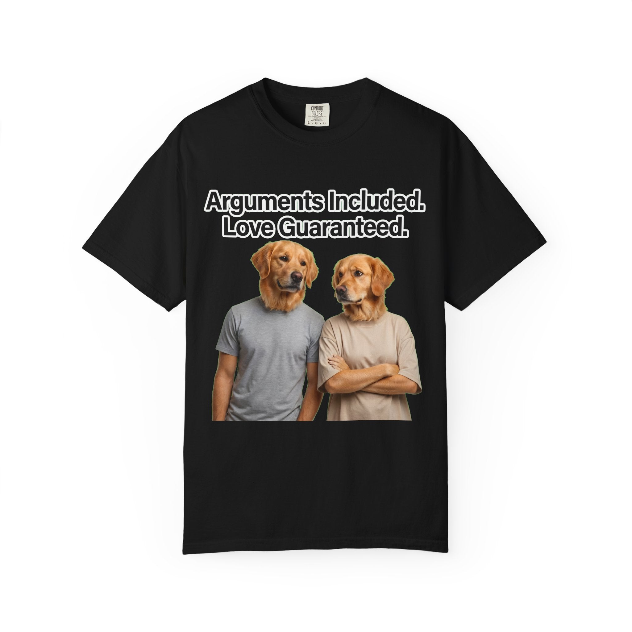 Arguments Included, Love Guaranteed – Funny Couple T-Shirt | Matching Relationship Tee (Unisex)