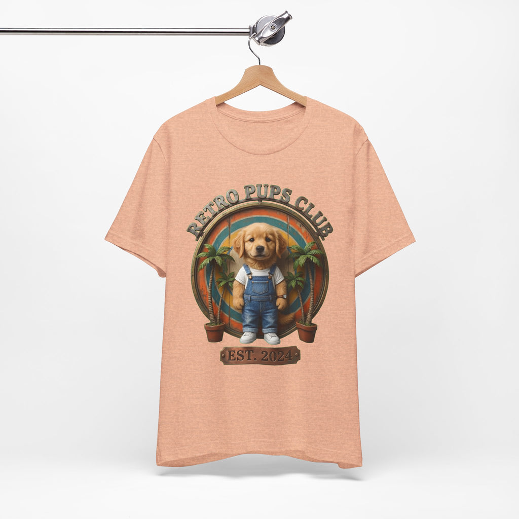 Retro Pups Club Tee – Vintage Puppy Graphic T-Shirt (Est. 2024)