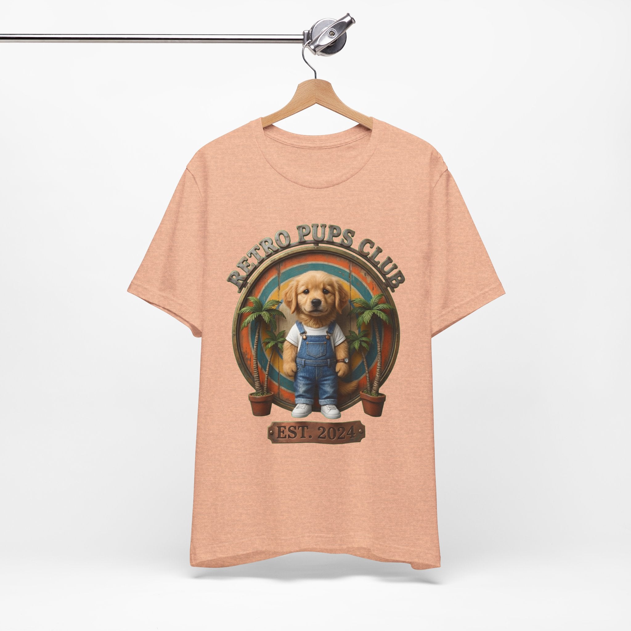 Retro Pups Club Tee – Vintage Puppy Graphic T-Shirt (Est. 2024)