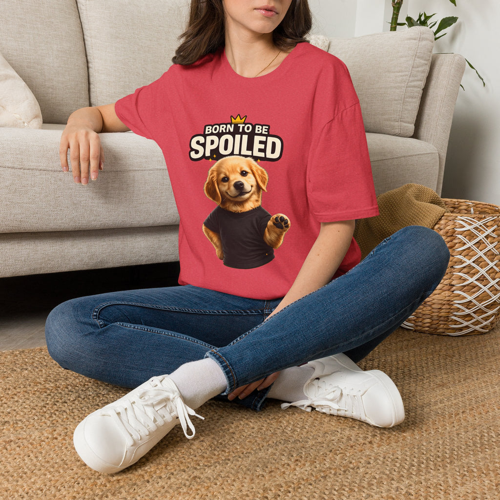Born to Be Spoiled Puppy T-Shirt | Cute Dog Graphic Tee