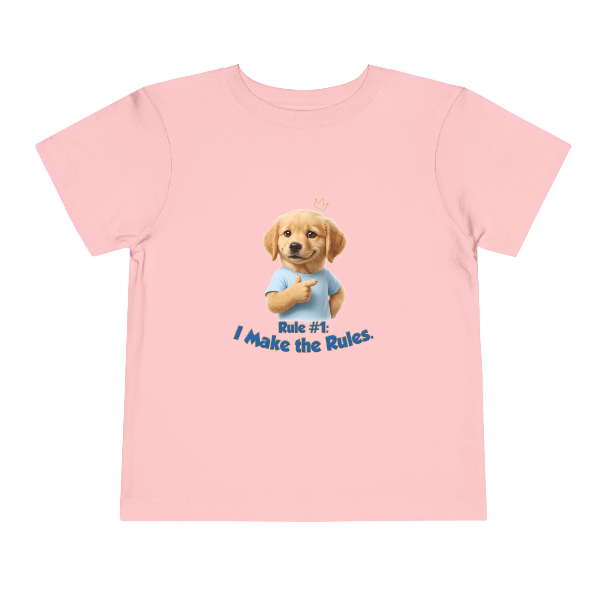Rule #1: I Make the Rules – Cute Dog T-Shirt | Funny Puppy Boss Graphic Tee (Unisex)