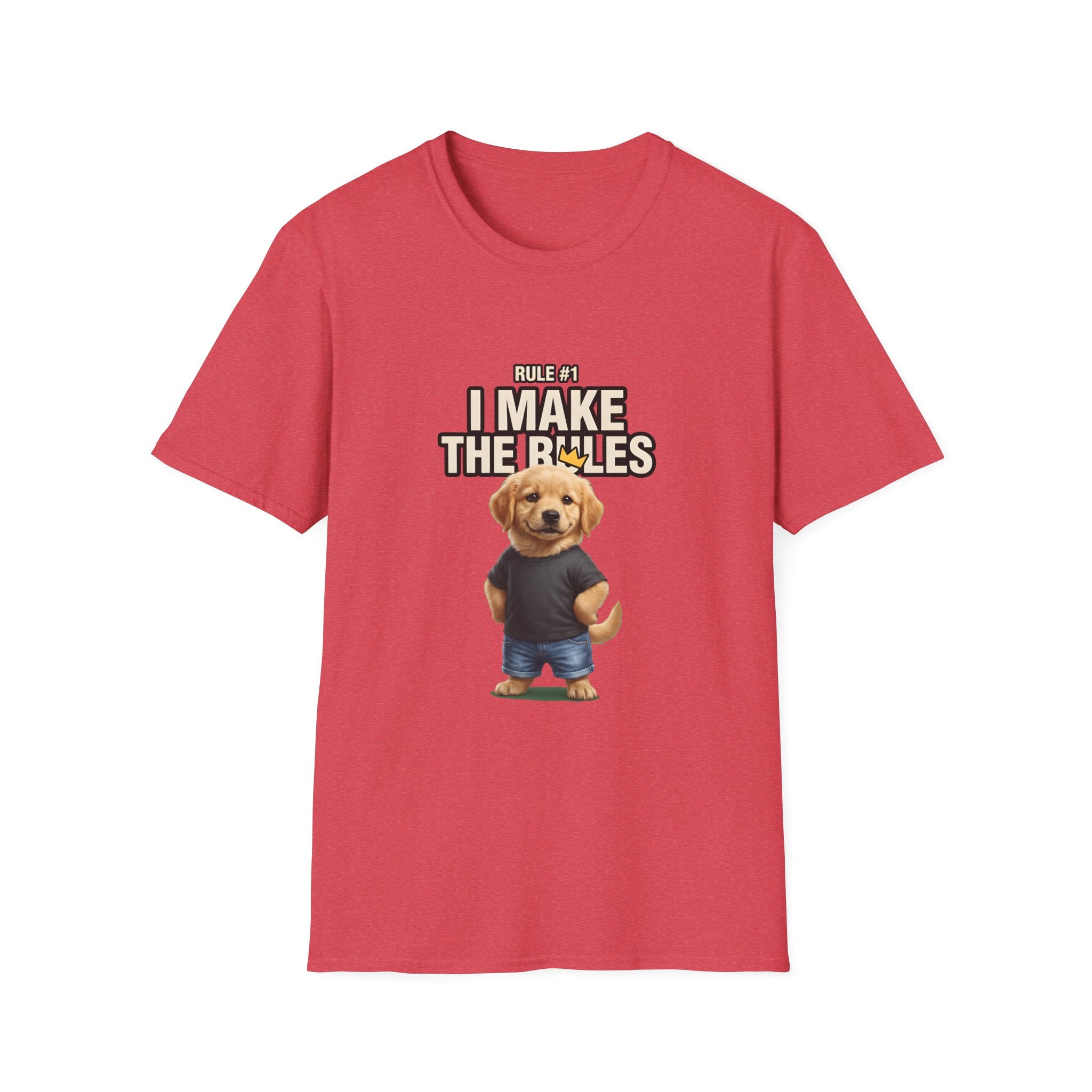 I Make the Rules Dog Graphic Tee | Golden Retriever Puppy Shirt