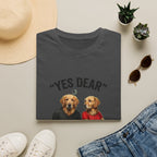Yes Dear T-Shirt — Funny Golden Retriever Couple Tee ("Auto Mode ON")