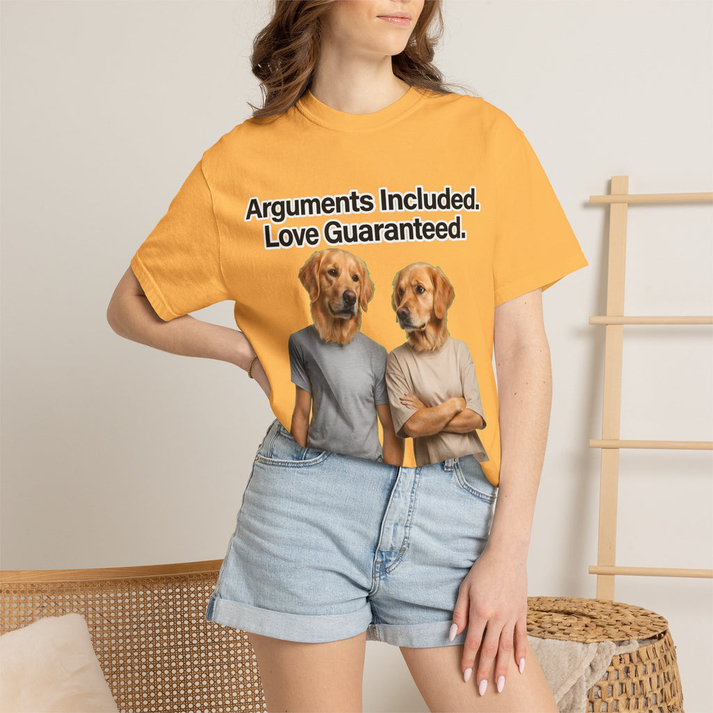 Arguments Included, Love Guaranteed – Funny Couple T-Shirt | Matching Relationship Tee (Unisex)