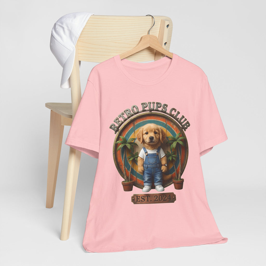 Retro Pups Club Tee – Vintage Puppy Graphic T-Shirt (Est. 2024)